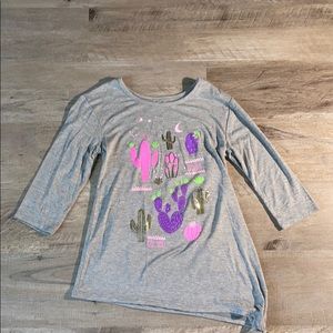 Justice three-quarter sleeve